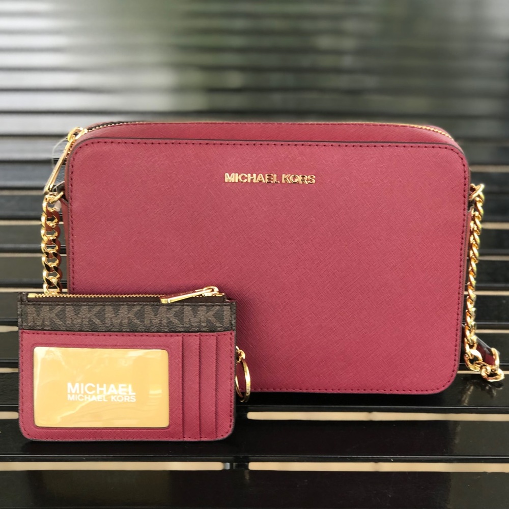 Michael Kors Jet Set EW Crossbody + Coinpouch ID - Picture 2 of 8